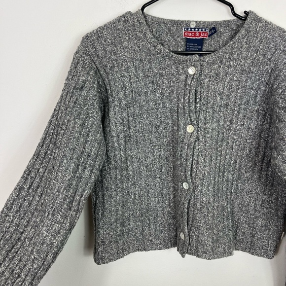 mac & jac Wool Blend Knit Cardigan Sz L - Picture 5 of 10